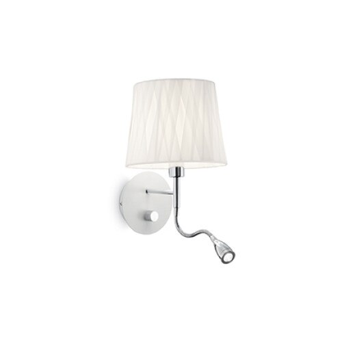 Aplica EFFETTI 132976, Ideal Lux, alb, 1+1 x 40/1W E14/LED