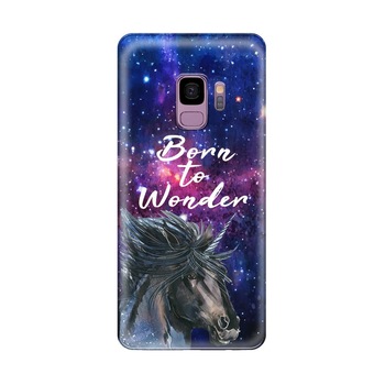 Husa Silicon Lemontti Art pentru Samsung Galaxy S9 G960, Born To Wonder Husa Silicon Lemontti Art pentru Samsung Galaxy S9 G960, Born To Wonder