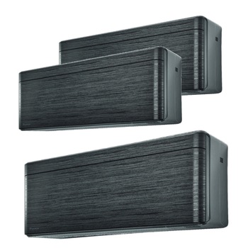 Sistem aer conditionat Daikin pentru 3 incaperi, multisplit, capacitate 6,80 kW, 7+9000 btu + 18000 btu Stylish Blackwood, Refrigerant R32, clasa A+++/A++, Bluevolution Inverter + ansamblu asimetric de amortizoare VibraZerro RX60XL Sistem aer conditionat Daikin pentru 3 incaperi, multisplit, capacitate 6,80 kW, 7+9000 btu + 18000 btu Stylish Blackwood, Refrigerant R32, clasa A+++/A++, Bluevolution Inverter + ansamblu asimetric de amortizoare VibraZerro RX60XL