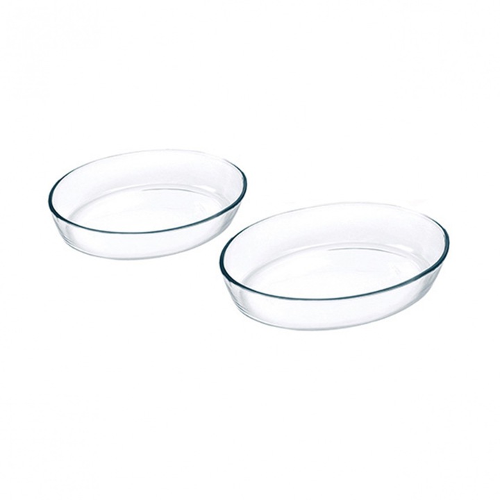 Set 2 vase ovale, 3,2 litri + 4 litri, Marinex