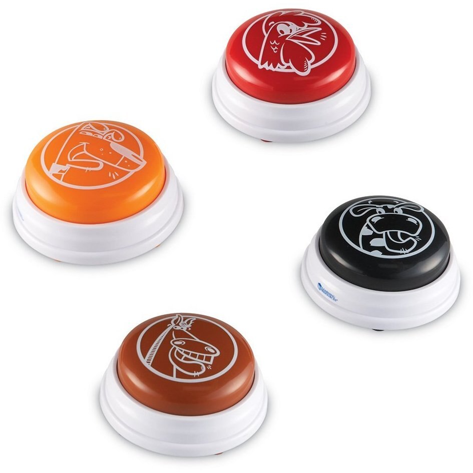 Set sonerii animale pentru raspuns Learning Resources, 4 bucati