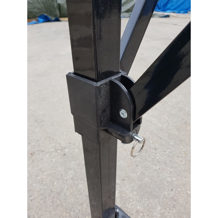 Cort Pavilion 3 m x 6 m PREMIUM Rosu Pliabil Cadru Metal Masiv pentru Curte, Gradina sau Evenimente 60KG