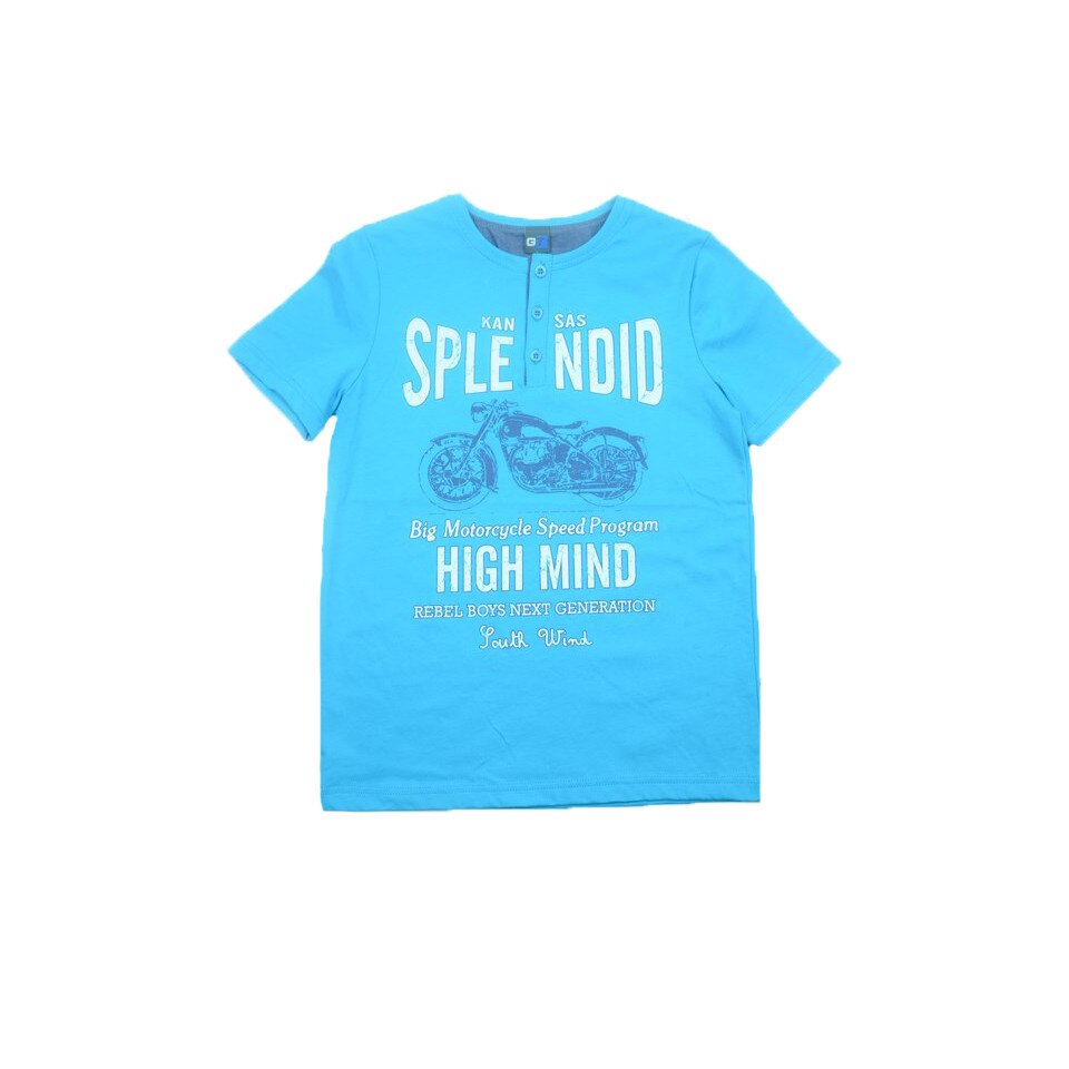 Tricou maneca scurta baieti GT GT-3695, Albastru, 134