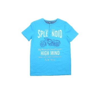 Tricou maneca scurta baieti GT GT-3695, Albastru, 134 Tricou maneca scurta baieti GT GT-3695, Albastru, 134