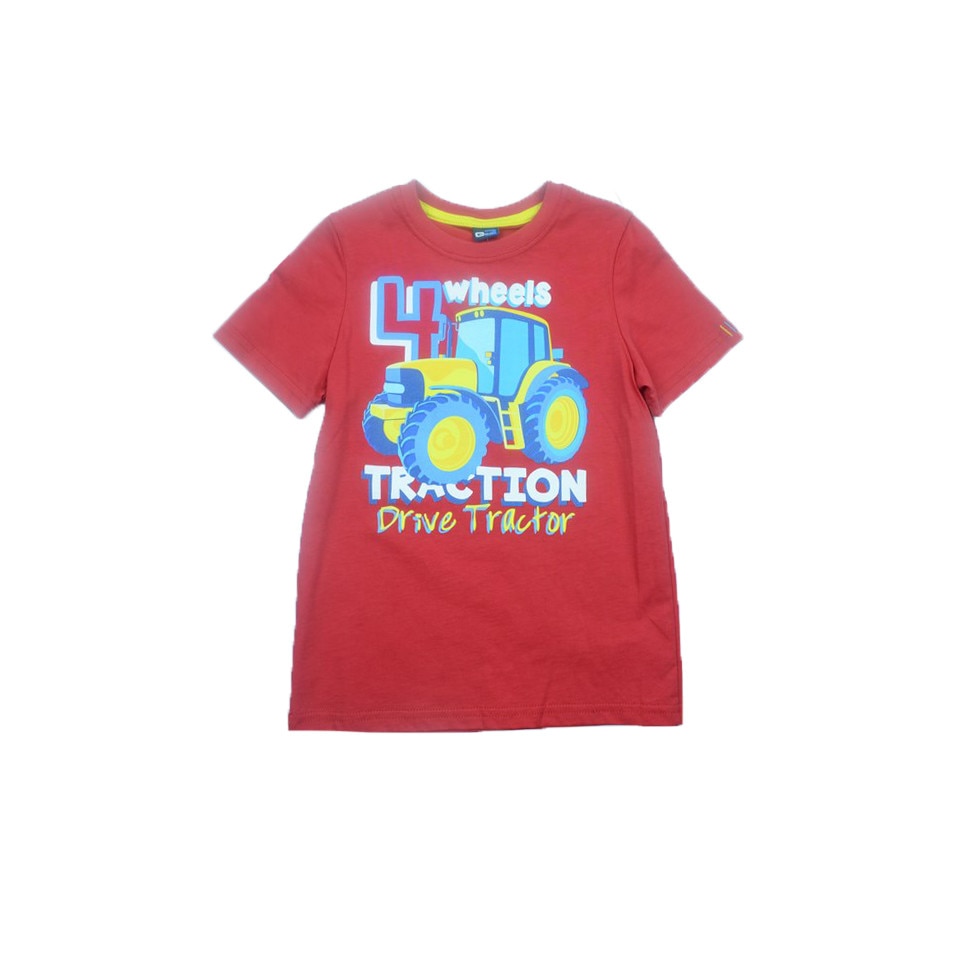 Tricou maneca scurta baieti GT GT-4339, Rosu, 122