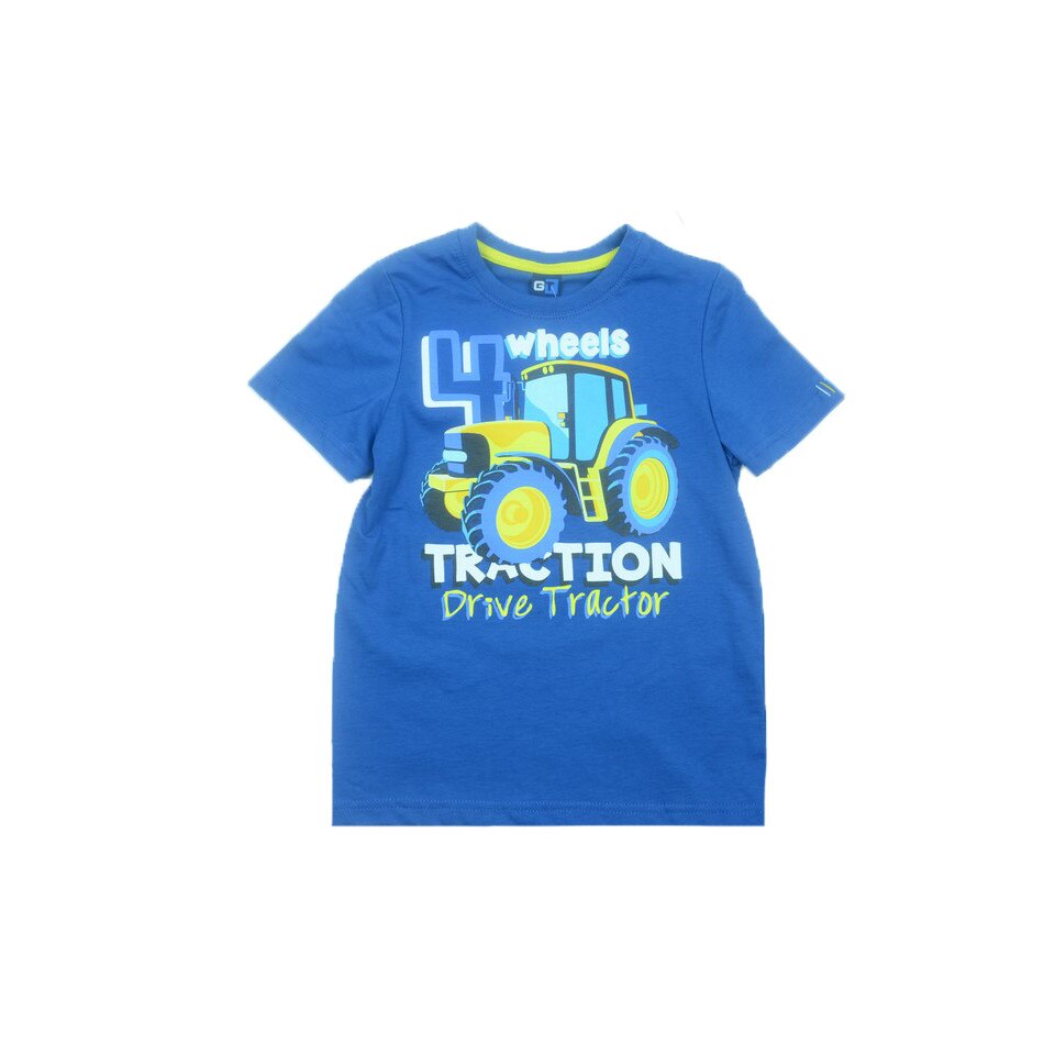 Tricou maneca scurta baieti GT GT-4339A, Albastru, 104