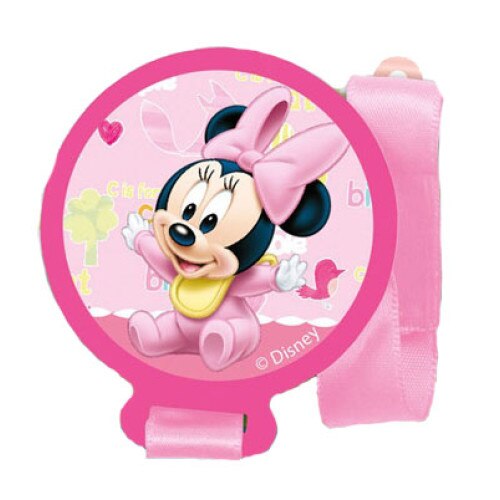 Lant pentru suzeta, roz, Minnie Mouse