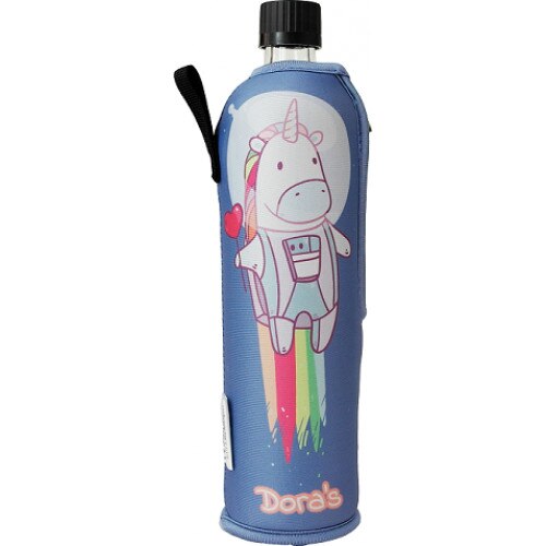 Sticla Dora, husa neopren Unicorn, 500 ml