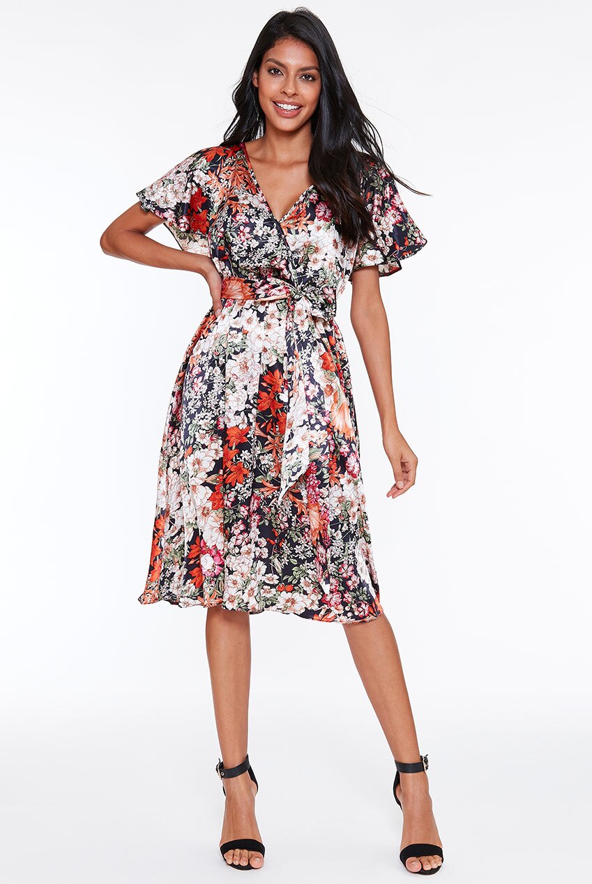 Rochie de ocazie, City Goddess, Ocazie, florala, Multicolor