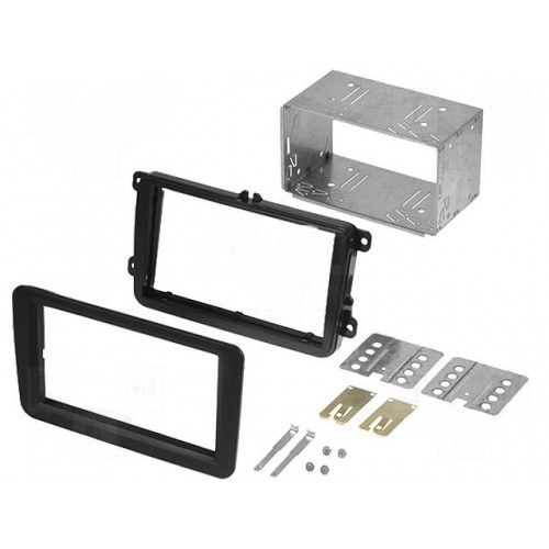 Rama adaptoare Seat, Skoda, VW, 2 DIN, neagra, ACV, 381320-10-1, T104027