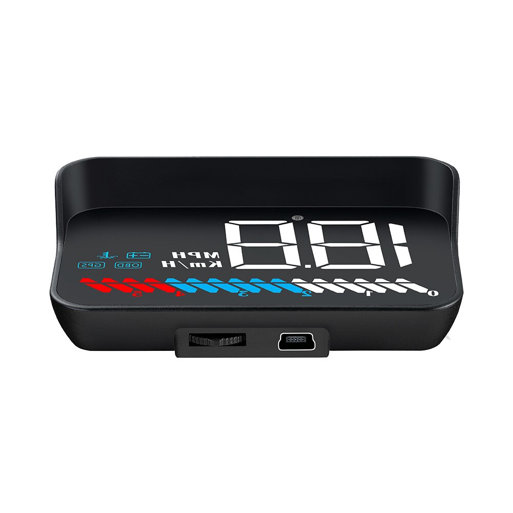 Display de bord pentru parbriz, HUD, 3.5 inch, OBD+GPS, indicatori LED, functii diverse M7