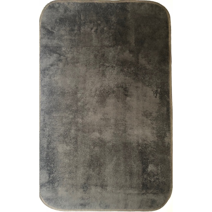 Gemitex Merlino Univerzális szőnyeg, téglalap alakú, szürke, speciálisan kezelt a víz és a por taszítására, 50x80 cm -es mikroszálas anyagból