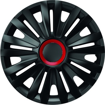Set capace roti 15` negre cu inel rosu royal Set capace roti 15` negre cu inel rosu royal