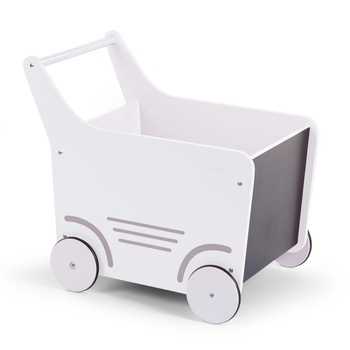 Carucior pentru jucarii, alb, 12+ luni Carucior pentru jucarii, alb, 12+ luni