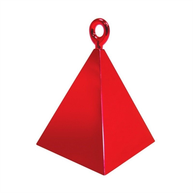 Greutate pentru baloane forma piramida - rosu, Qualatex 14417