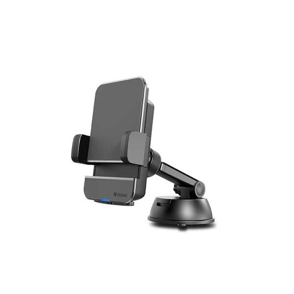 Suport auto Kodak cu incarcare wireless si ventuza, negru