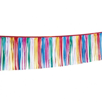 Ghirlanda decorativa din folie multicolora pentru petrecere - 30 x 400 cm, Amscan 1951 Ghirlanda decorativa din folie multicolora pentru petrecere - 30 x 400 cm, Amscan 1951