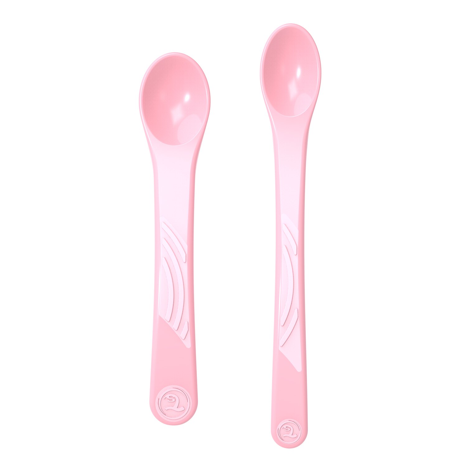 Set cu 2 lingurite bebe, 4 luni +, Pastel Pink