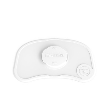 Mini individual bebe cu sistem anti-alunecare, 6+ luni, White Mini individual bebe cu sistem anti-alunecare, 6+ luni, White