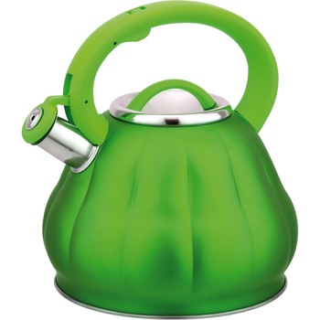 Ceainic din inox cu fluier Bohmann, 3 litri, inductie, verde Ceainic din inox cu fluier Bohmann, 3 litri, inductie, verde