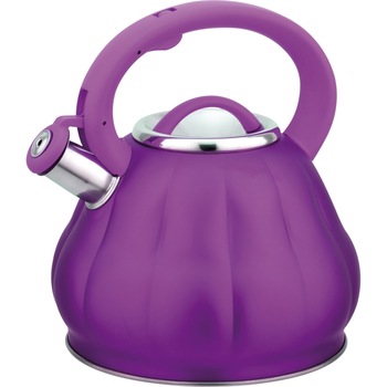 Ceainic din inox cu fluier Bohmann, 3 litri, inductie, mov Ceainic din inox cu fluier Bohmann, 3 litri, inductie, mov