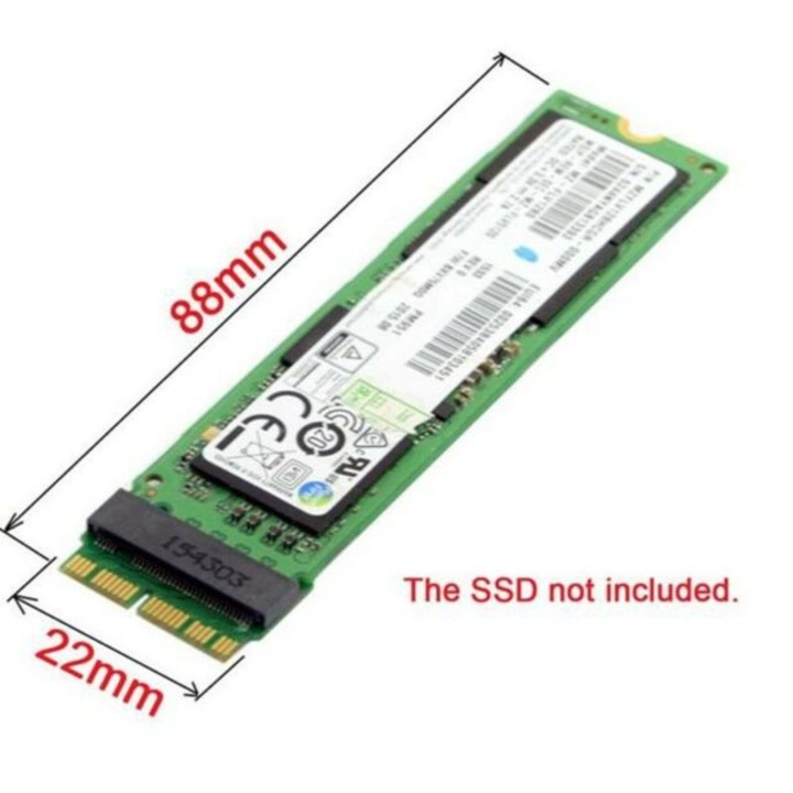 Adaptor card MacBook AIR Pro Retina Mid 2013 2014 2015 2016 2017, NVME AHCI SSD Upgraded Kit pentru A1465 A1466 A1398 A1502