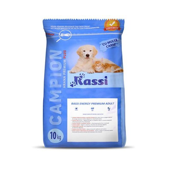 Hrana uscata pentru caini Premium Plus Rassi Campion