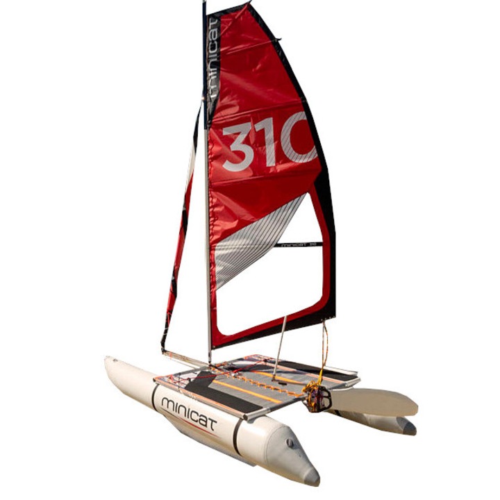 Barca cu Vele, Minicatamaran, 310 Super, Lungime 3.1m, Vela 3.75m2, Foc 1.4m2, 35 kg, 2 Persoane