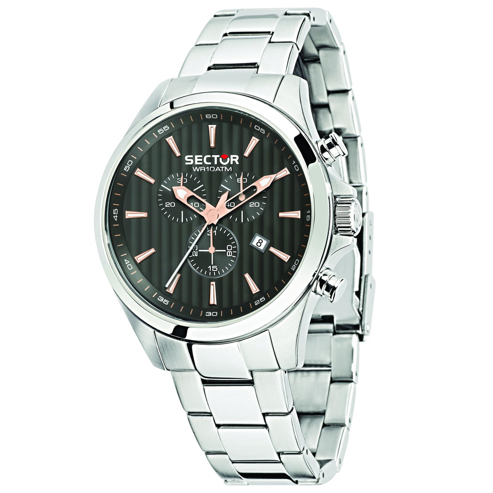 Ceas barbatesc Sector R3273690014 Quartz Argintiu