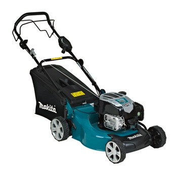 Masina de tuns gazonul pe benzina Makita PLM4622N2, 3.5 CP, 163 CC, 46 cm latime lucru, tehnologie 4 Cut, 60 l sac colector Masina de tuns gazonul pe benzina Makita PLM4622N2, 3.5 CP, 163 CC, 46 cm latime lucru, tehnologie 4 Cut, 60 l sac colector