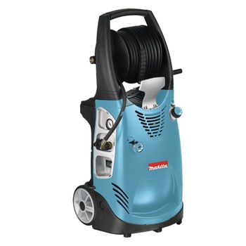 Aparat de spalat cu presiune Makita HW131, 2300 W, 130 bar, 500 l/h debit apa, 60°C temperatura maxima, 15 m lungime furtun Aparat de spalat cu presiune Makita HW131, 2300 W, 130 bar, 500 l/h debit apa, 60°C temperatura maxima, 15 m lungime furtun