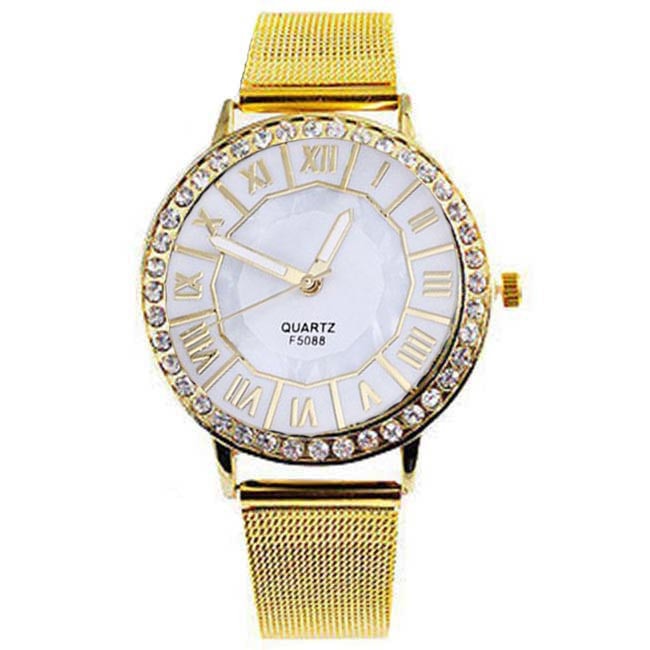 Ceas Dama Quartz Geneva Casual Elegant, CP9944AB, curea din metal (mesh), afisaj analog