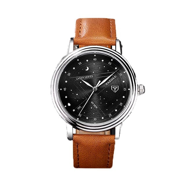 Ceas Unisex Quartz Yazole Casual Elegant Maro, CP99652MO, curea din piele ecologica, afisaj analog