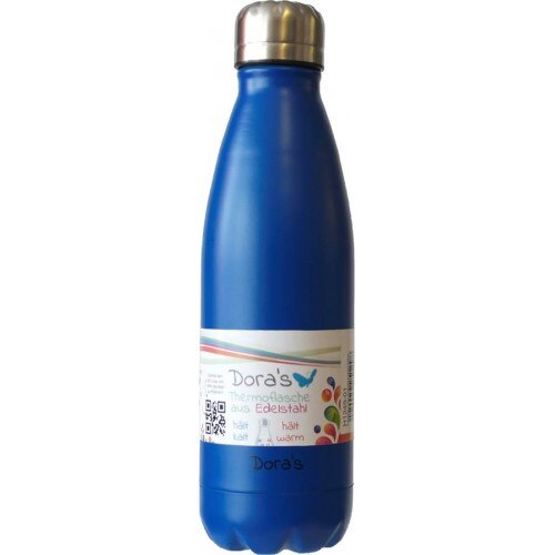 Termos Dora, albastru, inox, 500 ml