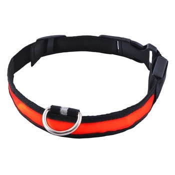 Zgarda Iluminata Cu LED Rosu, Reglabila, 3 Moduri Iluminare Zgarda Iluminata Cu LED Rosu, Reglabila, 3 Moduri Iluminare