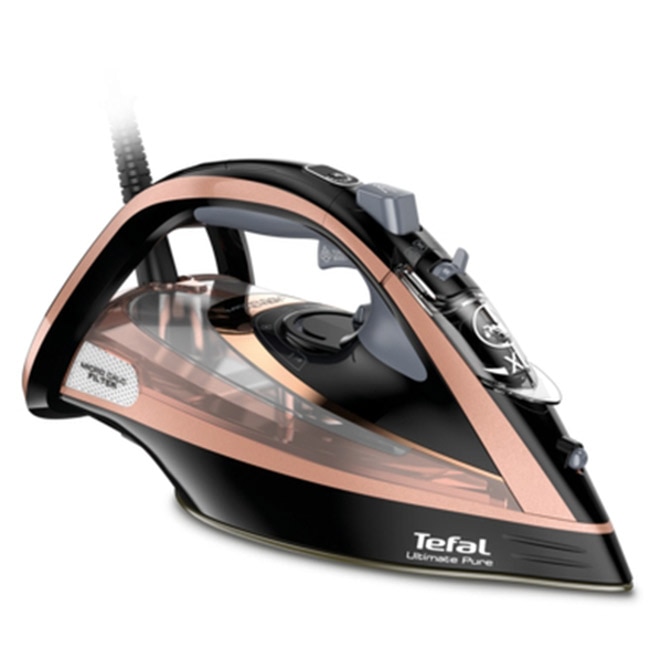 Fier de calcat cu aburi Tefal Ultimate Pure FV9845E0, 3200W, alb, 350ml