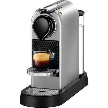 Espressor Nespresso by Krups CitiZ, 19 bari, 1260W, 1L, Argintiu, +14 capsule cadou Espressor Nespresso by Krups CitiZ, 19 bari, 1260W, 1L, Argintiu, +14 capsule cadou