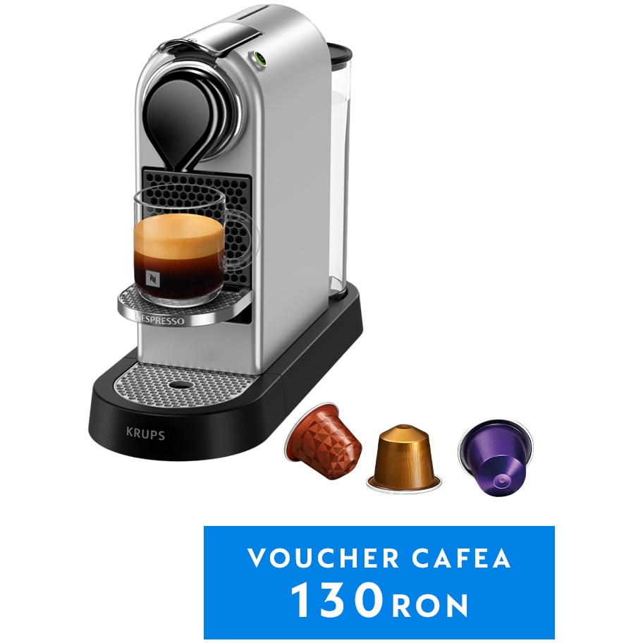 Espressor Nespresso by De'Longhi CitiZ White, 19 bari, 1260