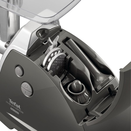 Masina de tocat carne TEFAL HV8 Plus 9 în 1 NE688830, 2200 W, 4.5kg, 9 accesorii, Negru/Inox