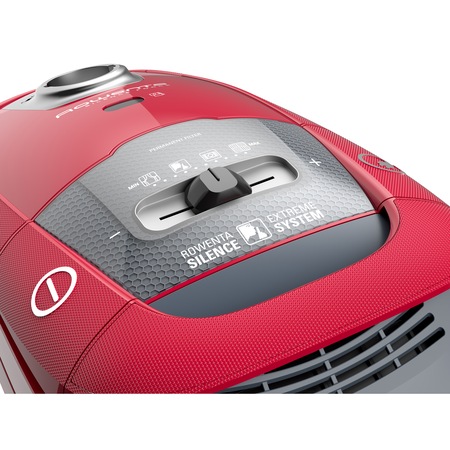 Aspirator cu sac Rowenta Silence Force Home & Car Pro RO7783EA, 450W, Clasa A+ , 4.5l, Tehnologia Efitech, Sac Hygiene+, Rosu