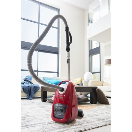 Aspirator cu sac Rowenta Silence Force Home & Car Pro RO7783EA, 450W, Clasa A+ , 4.5l, Tehnologia Efitech, Sac Hygiene+, Rosu