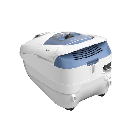 Aspirator cu sac Rowenta Silence Force RO7747EA, 450 W, 4.5l, Sac Hygiene+, Perie Easy Brush, Alb/Albastru