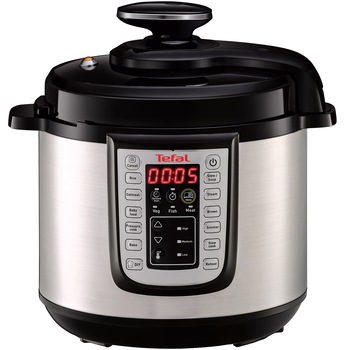Oala sub presiune electrica Tefal CY505E30 One Pot, 1200 W, 6 L, 25 de programe, pastrare la cald, Negru Oala sub presiune electrica Tefal CY505E30 One Pot, 1200 W, 6 L, 25 de programe, pastrare la cald, Negru