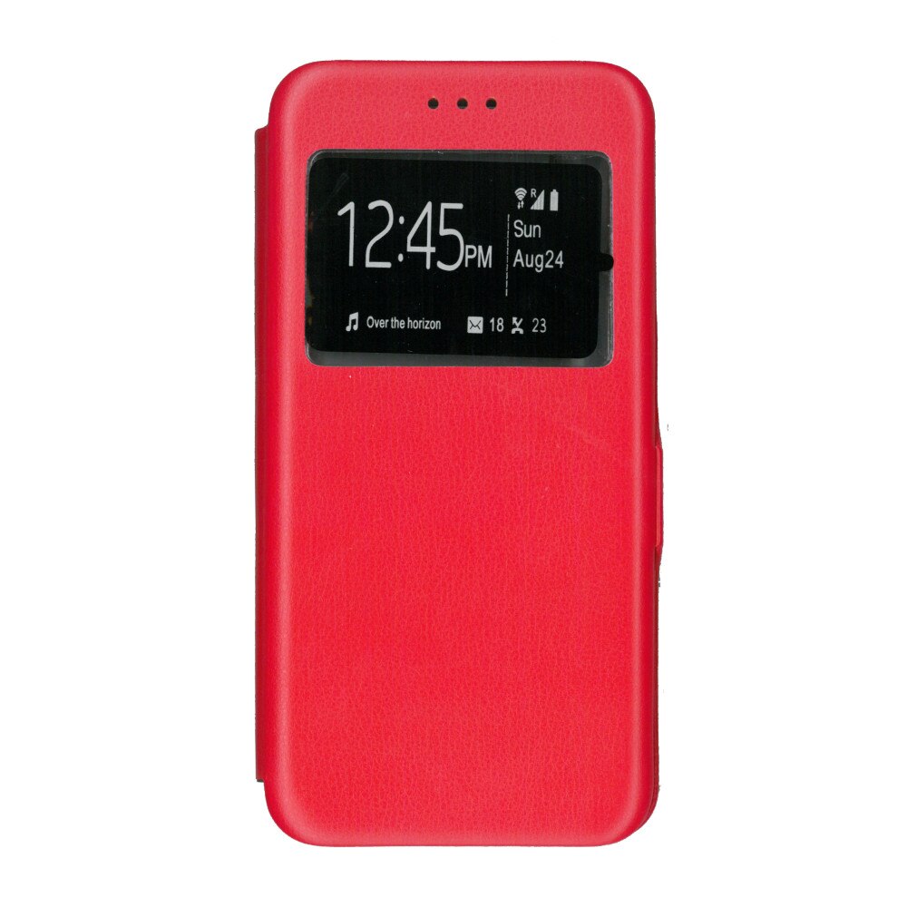 Husa de protectie tip carte, 360 Window, EuroCELL , pentru P Smart 2019,Rosu