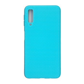 Husa din silicon cu perforatii si interior de microfibra pentru Samsung Galaxy A7 2018 - Eurocell High-End, Blue Husa din silicon cu perforatii si interior de microfibra pentru Samsung Galaxy A7 2018 - Eurocell High-End, Blue