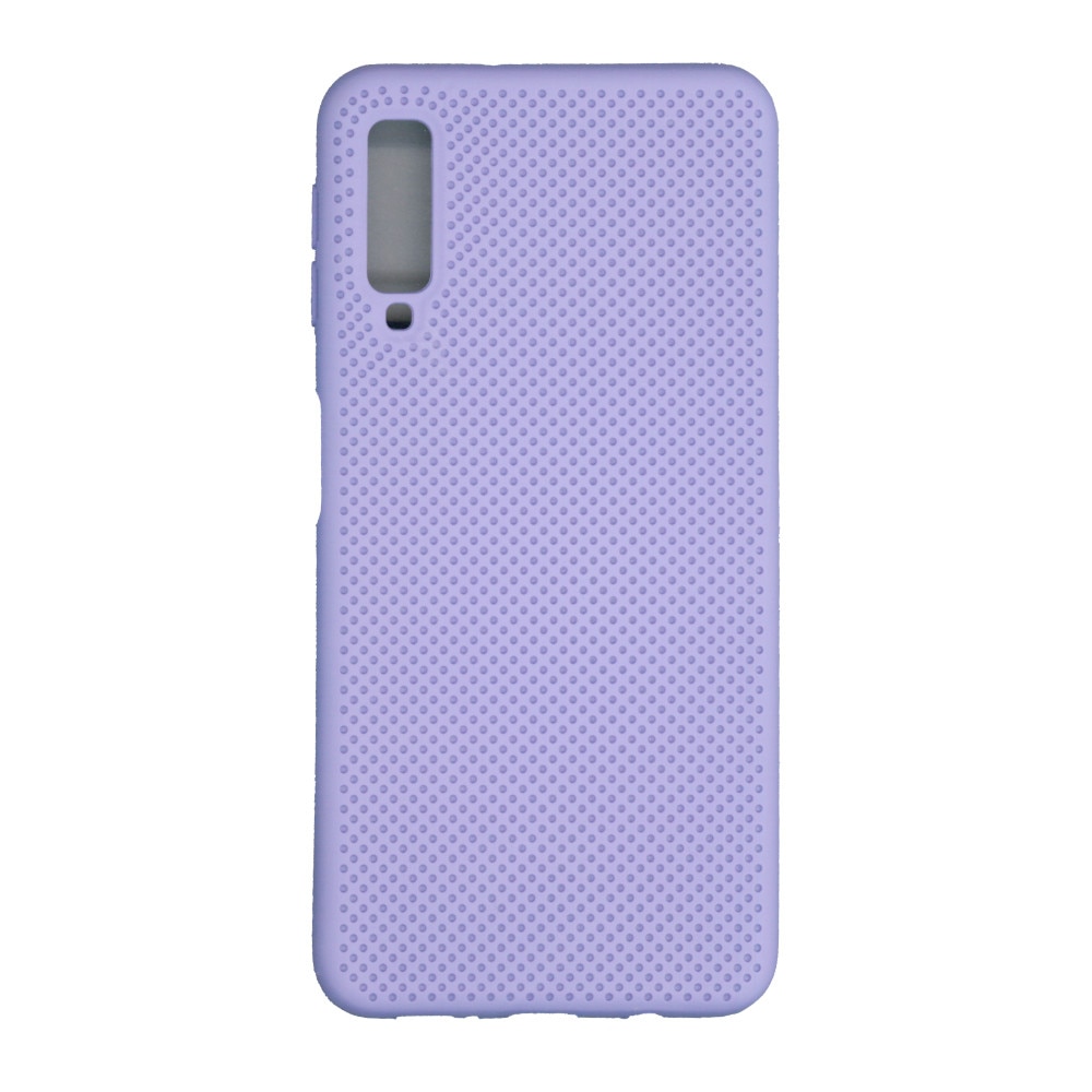 Husa din silicon cu perforatii si interior de microfibra pentru Samsung Galaxy A7 2018 - Eurocell High-End, Mov