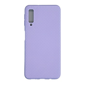 Husa din silicon cu perforatii si interior de microfibra pentru Samsung Galaxy A7 2018 - Eurocell High-End, Mov Husa din silicon cu perforatii si interior de microfibra pentru Samsung Galaxy A7 2018 - Eurocell High-End, Mov