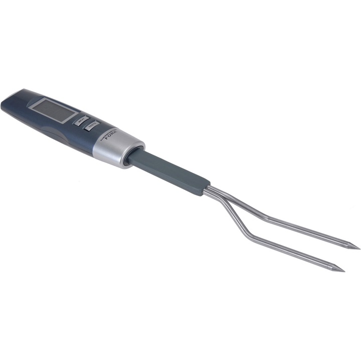 Termometru pentru carne, 34.2x3.8 cm, cu baterii incluse, albastru