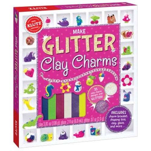 Make Glitter Clay Charms