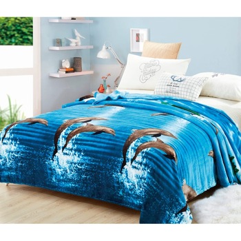 Patura Cocolino pentru 2 persoane, albastru cu model, 200X230cm GR5 Patura Cocolino pentru 2 persoane, albastru cu model, 200X230cm GR5